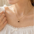 Handcrafted Enamel Pudding Charm, Whimsical Dessert Pendant, Dainty Jewelry, 18k Gold Plated Necklace Chain