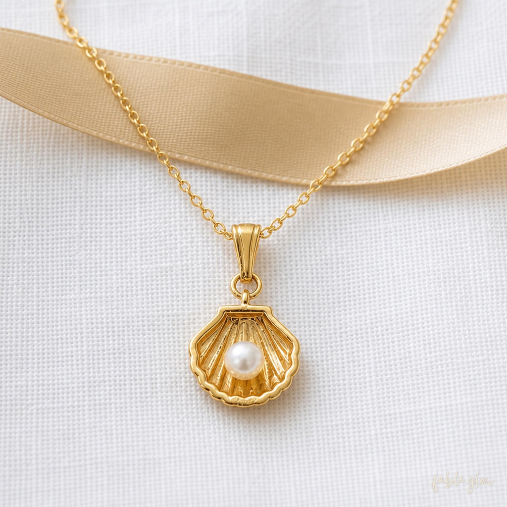 One Year Dating Gift for Girlfriend, Anniversary Gift, Freshwater Pearl Shell Necklace, Romantic Keepsake Jewelry, One and Only Pearl Gift