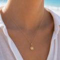 Freshwater Pearl Shell Necklace, 18k Gold Plated Sterling Silver, Coastal Beach Outfit, Summer Vacation Jewelry, Ocean Layering Necklace