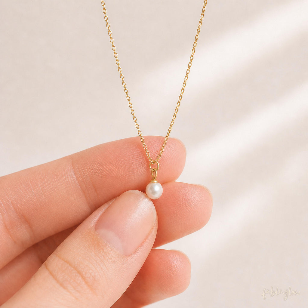 Mother in Law Pearl Necklace, Mother of the Groom Gift from Bride, Wedding Day Thank You Mom Gift, 14K Gold Filled, Freshwater Pearl Pendant