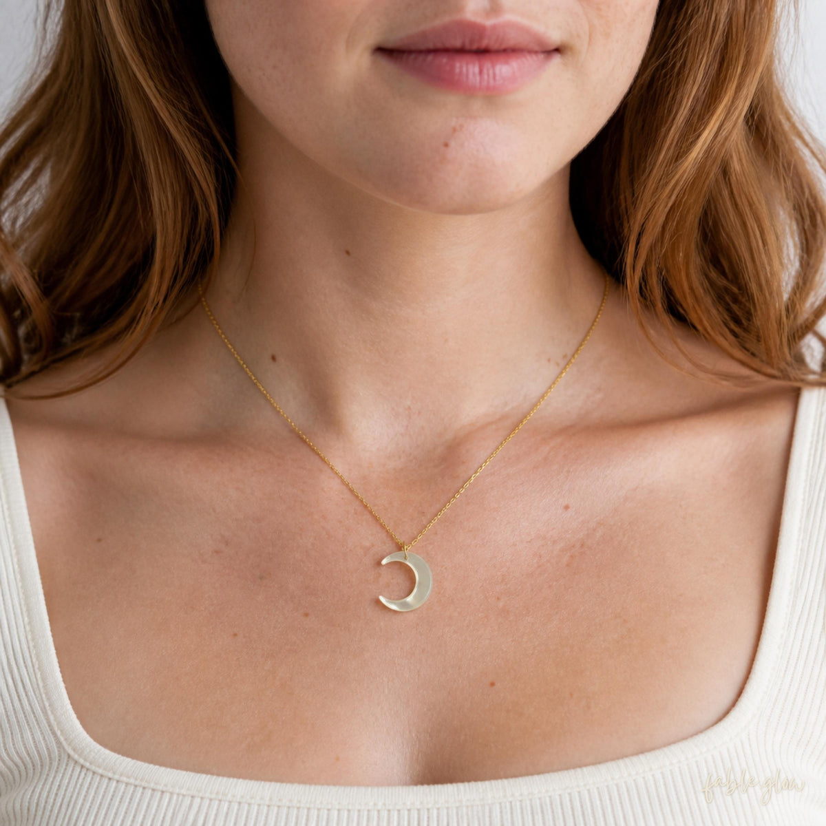 Mother of Pearl Moon Necklace, Back to School Gift, Dainty 14K Gold Filled Crescent Necklace, Teacher Appreciation, New Beginning Jewelry
