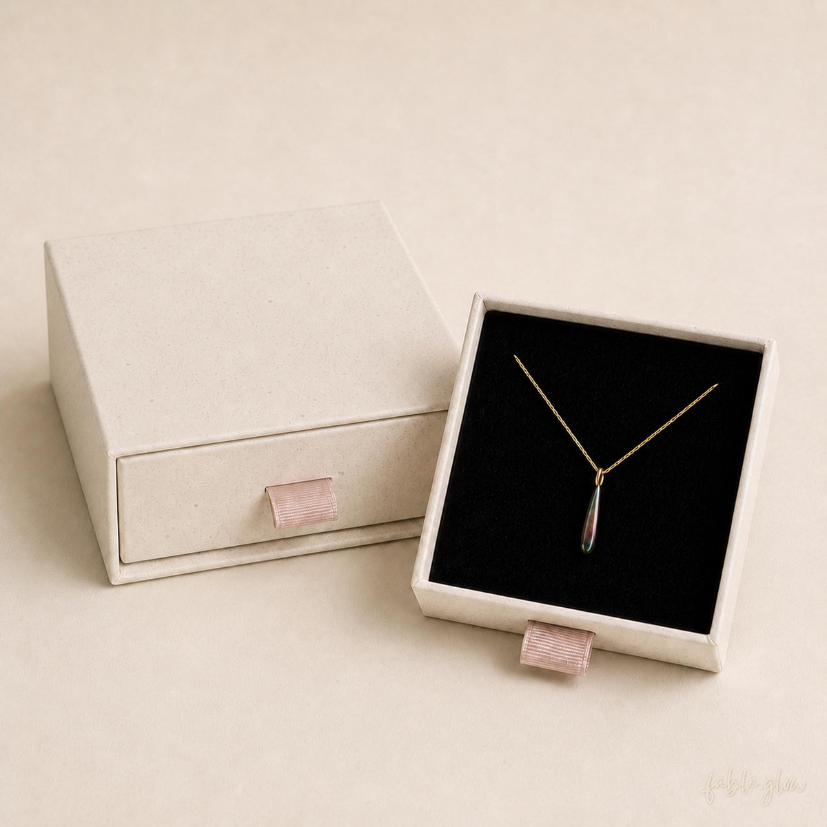 Black Mother of Pearl Drop Necklace, Minimalist 14K Gold Filled Teardrop Pendant, New Start Beginning Gift, Back to School Gift for Her